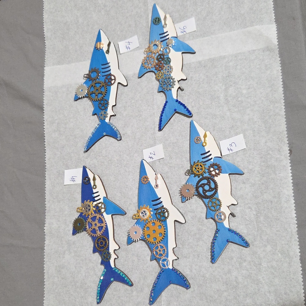 Hand Crafted Shark Steampunk Decor